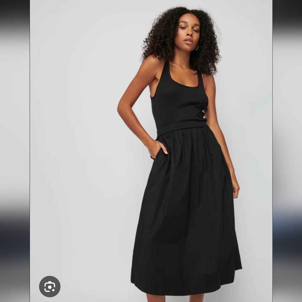 NATION LTD Sadelle? Frannie? Black Pima Cotton Midi Tank Dress Revolve Jessie L